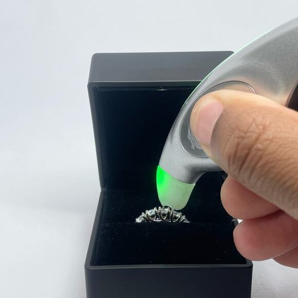 Moissanite Diamond Ring Wedding Band 5 Year Anniversary 5 Stone 2.5 Ct - Picture 7 of 11